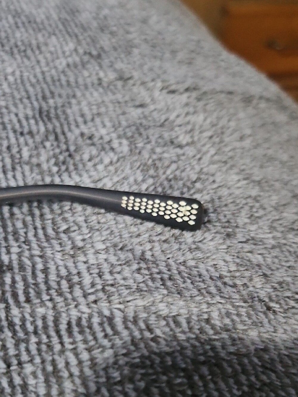 Nike! Just Do It Clear Eyeglass Frames with Dark Brown Temples Nike Swoosh On S - Picture 4 of 4